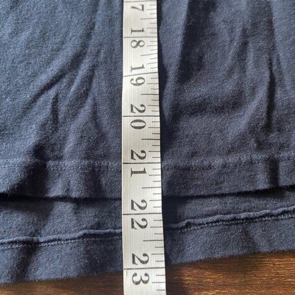 SUNDRY Navy Blue Heart oversized boxy Sweatshirt - Picture 10 of 11